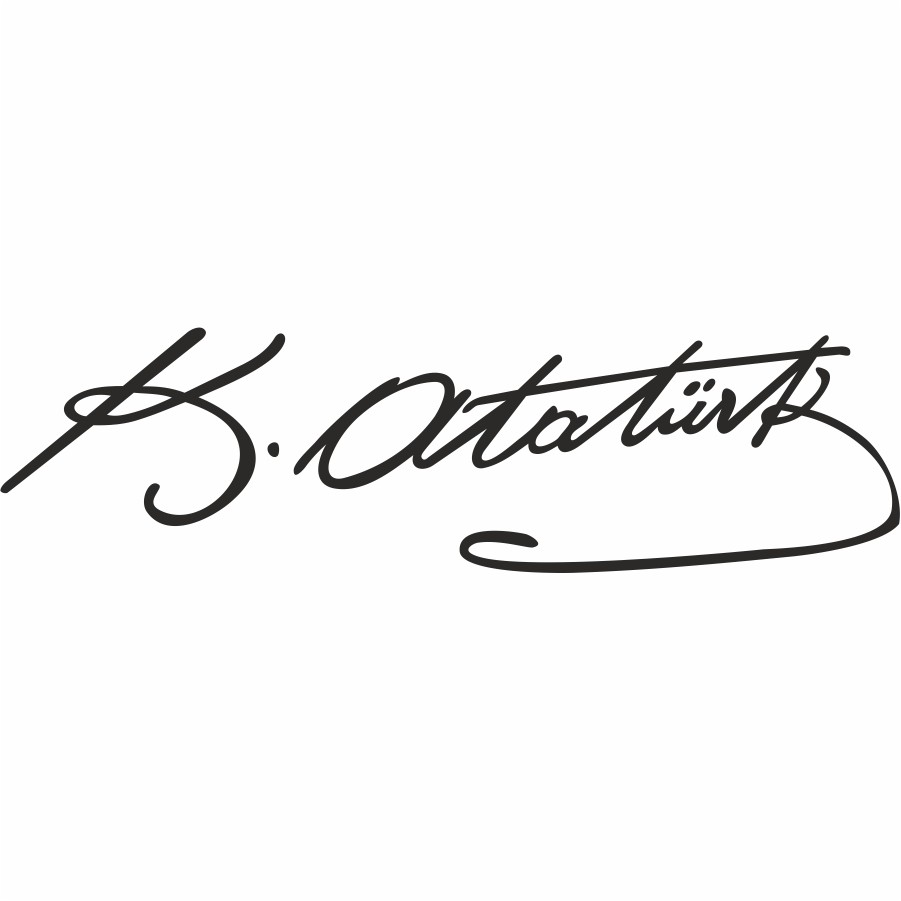 Signature of Mustafa Kemal Atatürk